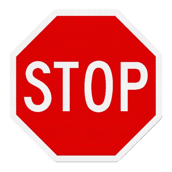 Verkeersbord RVV B07 Stop bord 70 cm
