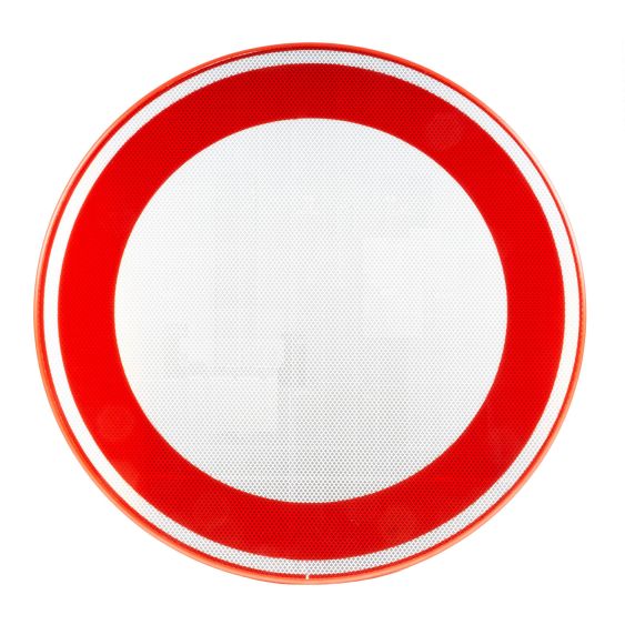Verkeersbord RVV C01 Verboden in te Rijden Ø60 cm