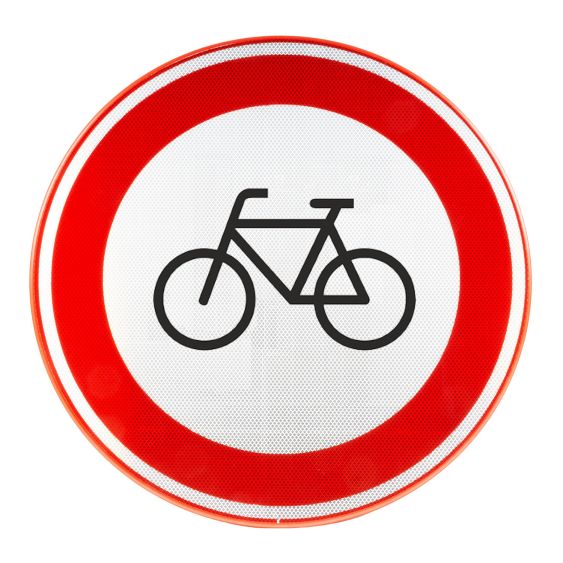 Verkeersbord RVV C14 Gesloten voor fietsers Ø 60 cm