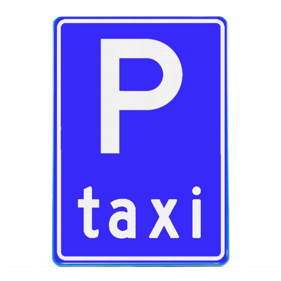 Verkeersbord RVV E05 Parkeerplaats taxi 60 x 40 cm