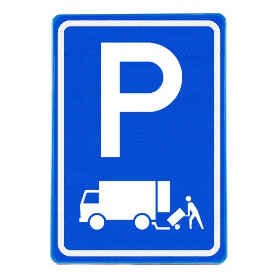 Verkeersbord RVV E07 Parkeerplaats laden en lossen 60 x 40 cm