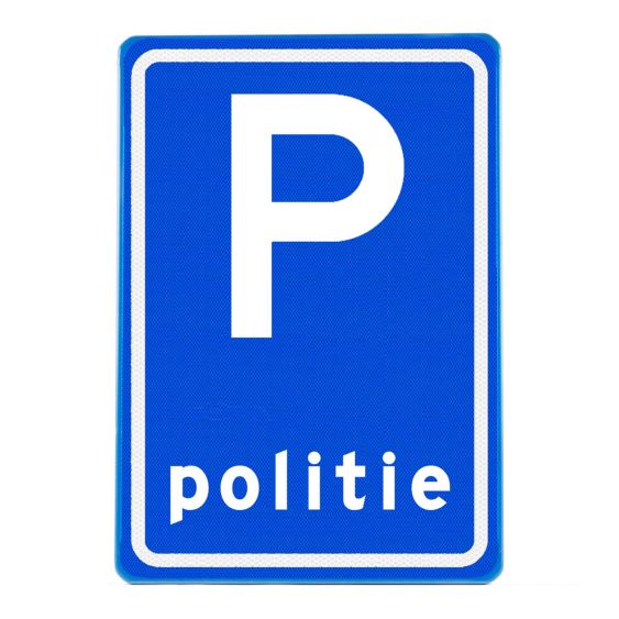 Verkeersbord RVV E08-11 Parkeerplaats politie 60 x 40 cm