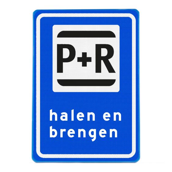 Verkeersbord RVV E12 Parkeerplaats Park+ride 60 x 40 cm