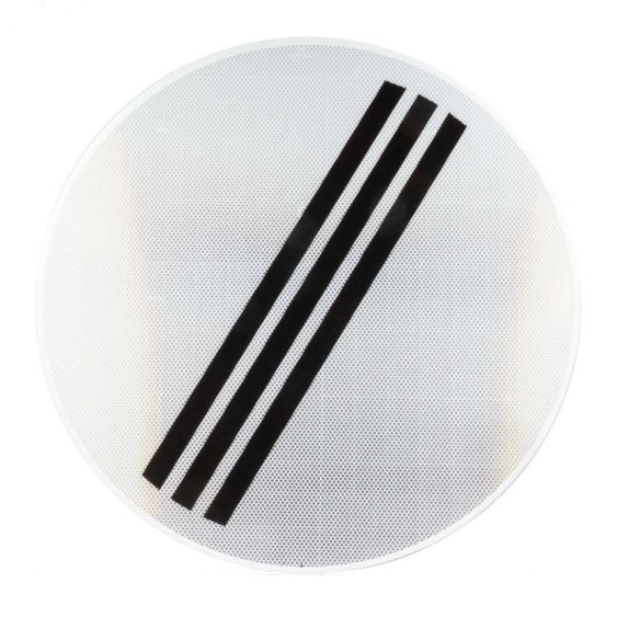 Verkeersbord RVV F08 Einde van alle geboden Ø80 cm