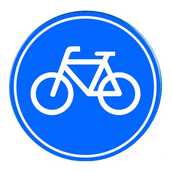 Verkeersbord RVV G11 Fietspad Ø60 cm