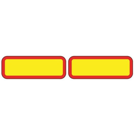 Set achtermarkeringsstickers aanhangwagen-trailer