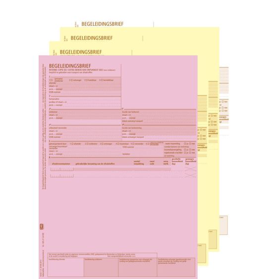 Begeleidingsbrief 4 voud laserprinter