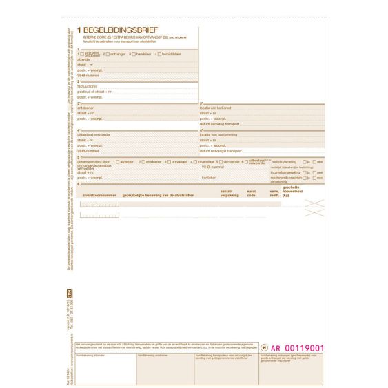 Begeleidingsbrief handset