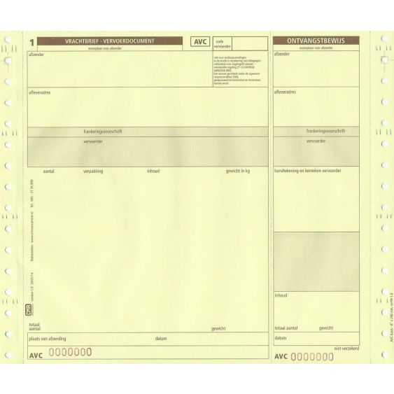 AVC ketting 3 voud model vag (500 ex.)