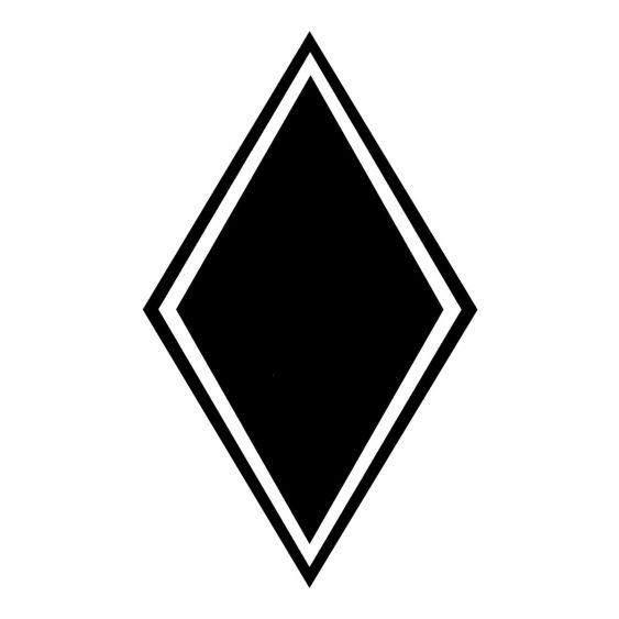 Stickers Hoekschild Blanco – Kleur en Afmetingen naar keuze