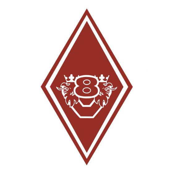 Stickers Hoekschild Scania Rood 15 x 25 cm - Set 2 stuks