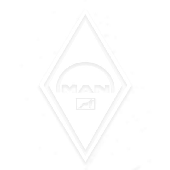 Stickers Hoekschild MAN Wit 15 x 25 cm - Set 2 stuks