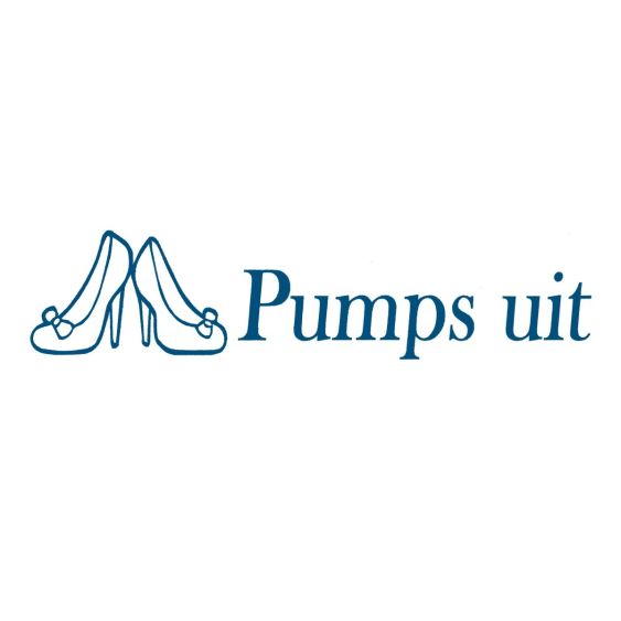 Stickers Pumps Uit Blauw 25 cm - Set 2 stuks