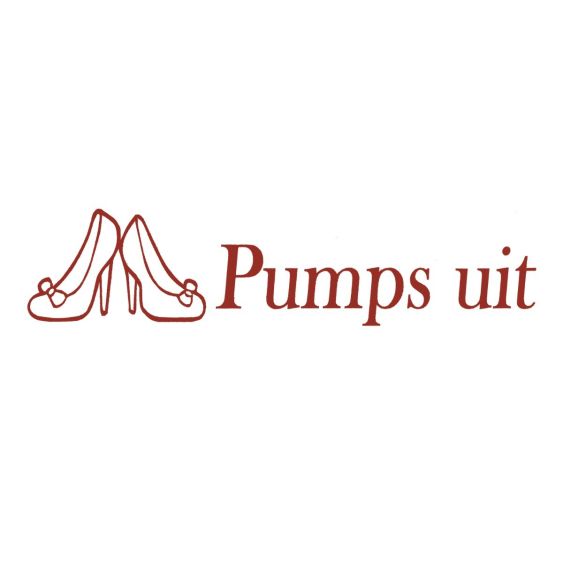 Stickers Pumps Uit Rood 25 cm - Set 2 stuks