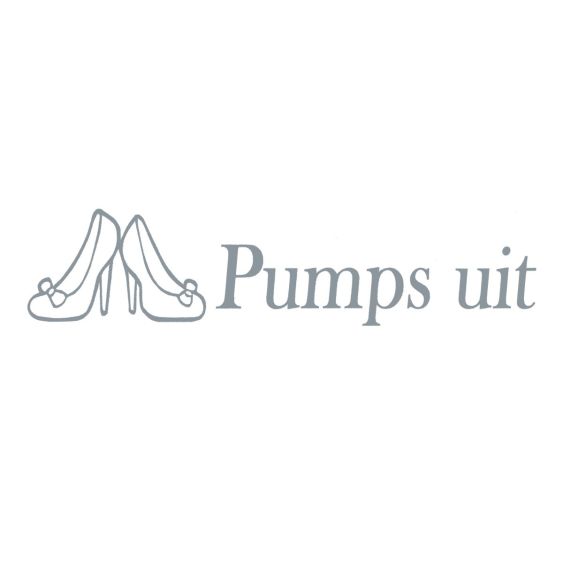 Stickers Pumps Uit Zilver 20 cm - Set 2 stuks