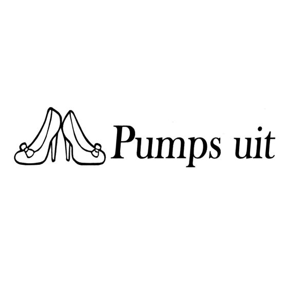 Stickers Pumps Uit Zwart 25 cm - Set 2 stuks