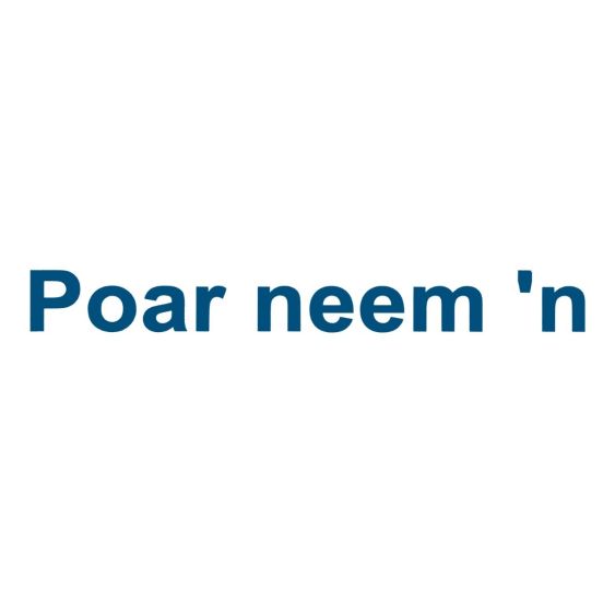 Stickers Poar Neem'n Blauw 45 cm - Set 2 stuks