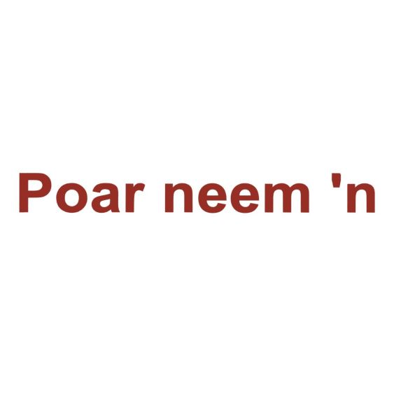 Stickers Poar Neem'n Rood 55 cm - Set 2 stuks