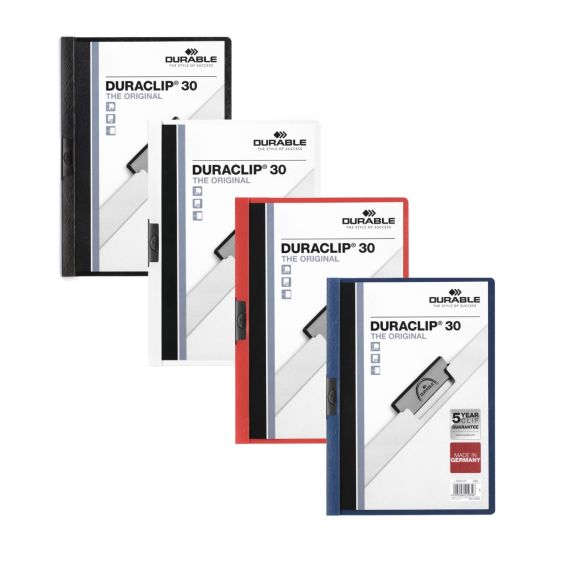 Klemmap Duraclip® A4 voor 30 vellen - Kleur naar keuze