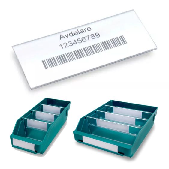 Label incl. Labelhouder STEMO 30 mm - Breedte naar Keuze