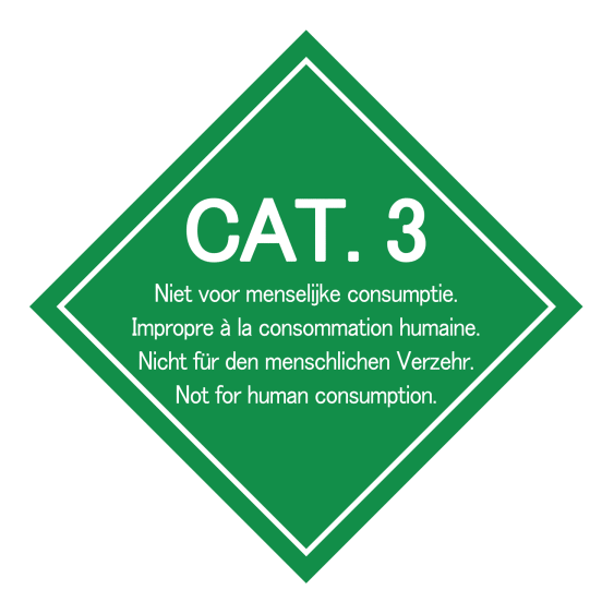 Categorie 3 sticker 300 x 300 mm