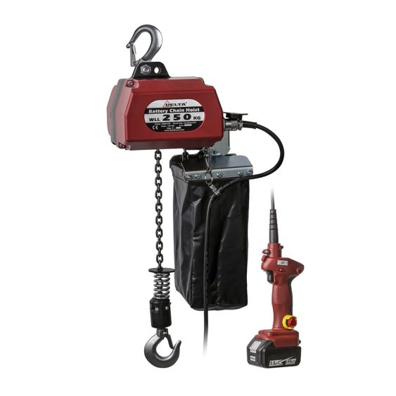 Batterij kettingtakel werklast en hijshoogte naar keuze