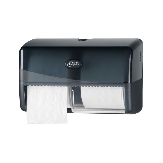 Pearl Black duo toiletrolhouder traditioneel