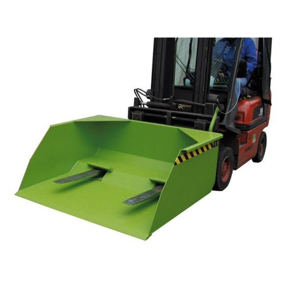 Schepbak voor Heftruck Bauer BSM Groen 1500 Liter
