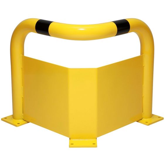 Hoekbeugel gesloten en gecoat aanrijdbeveiliging 600 mm hoog