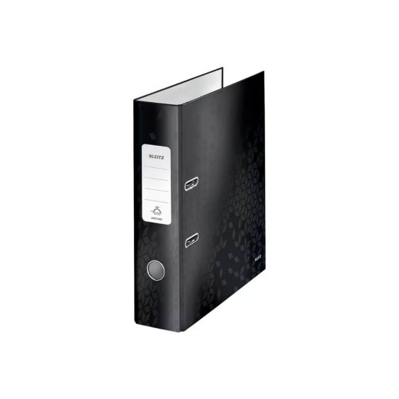 Ordner A4 WOW Leitz 2 Ringen Staand 8 cm rug zwart