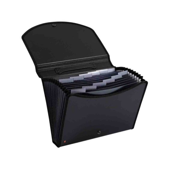 Sorteermap Exacompta Exactive 33x5x26 cm Zwart