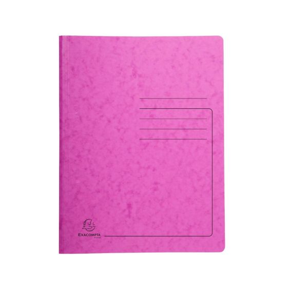 Metaalmap Exacompta met veer roze - 25 stuks