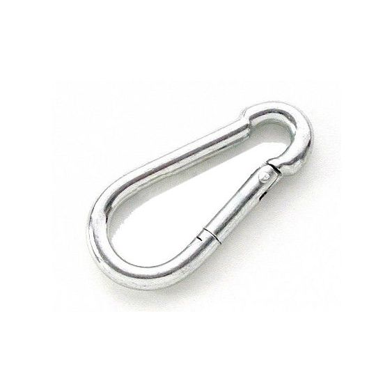 Karabijnhaak 70mm./7 mm. verzinkt