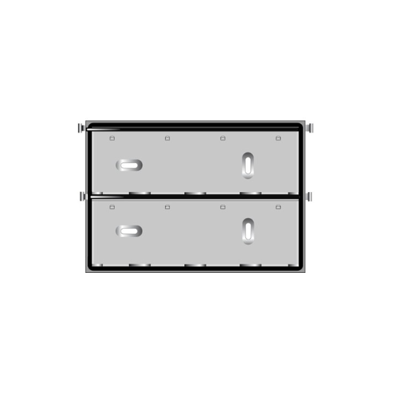 ADR bord RVS t.b.v. cijferplaten