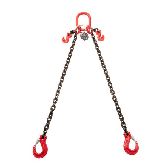 Hijsketting 2-sprong 8 mm met Gaffelklephaak + Inkorthaak 5M