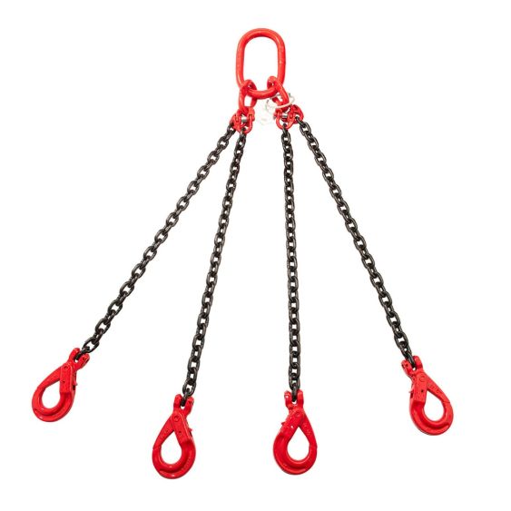 Hijsketting 4-sprong 8 mm met Veiligheidshaak 2 meter