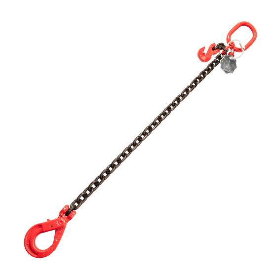 Kettingleng 6 mm met Veiligheidshaak en inkorthaak 2 meter