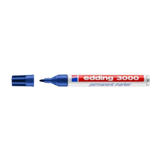 Permanente Marker Edding 3000 Blauw Navulbaar