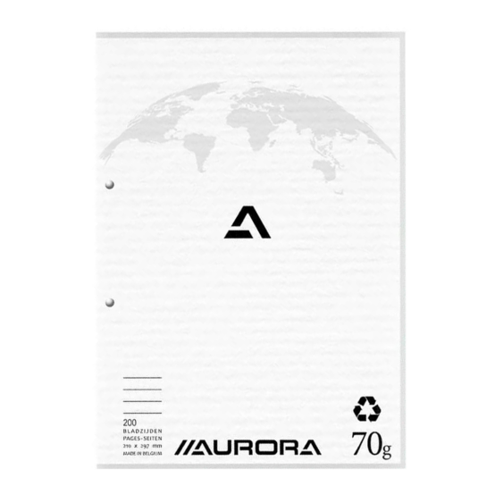 Schrijfblok A4 Gelinieerd Gerecycled 200 pagina's