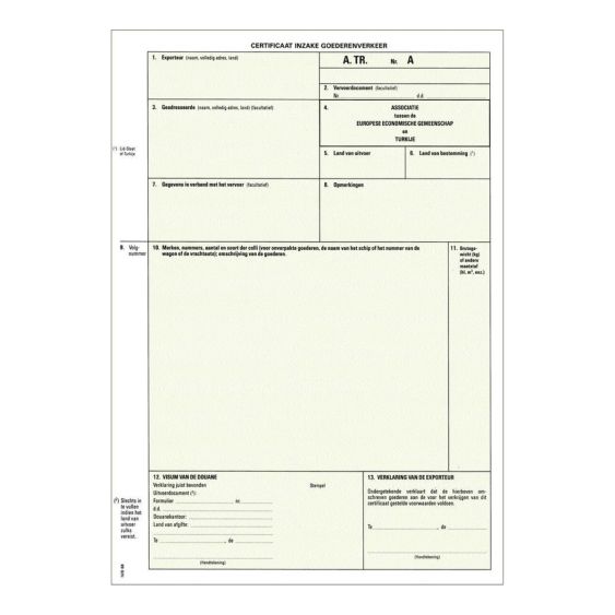 A TR certificaat