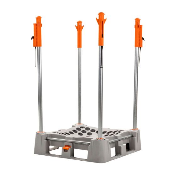 Big Bag palletsysteem Food Grade met Veerkop palen 1800 mm RVS