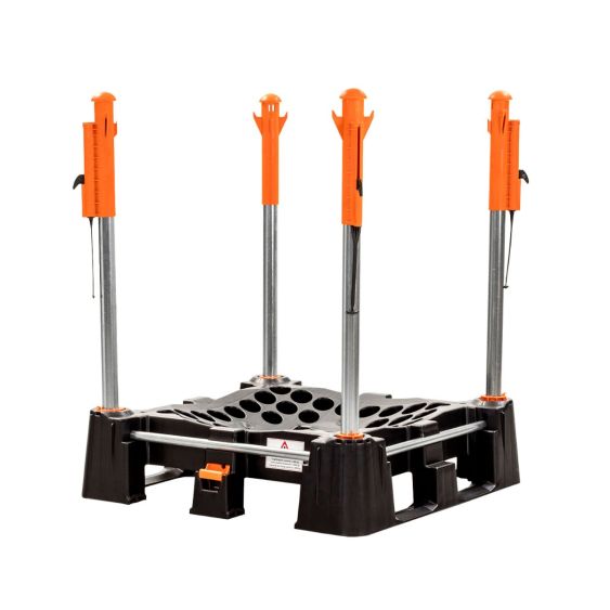 Big Bag palletsysteem 2 open zijden met Veerkop palen 1300 mm