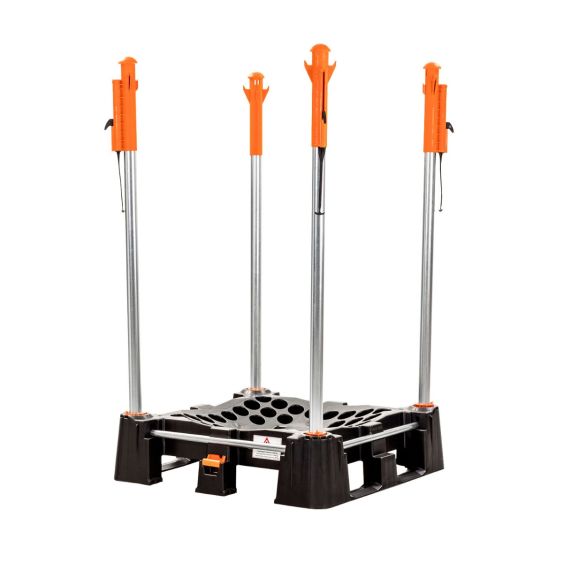 Big Bag palletsysteem 2 open zijden met Veerkop palen 1800 mm