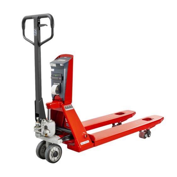 Palletwagen met Weegschaal en Printer RAVAS-3200-f Li-ion 2000 kg