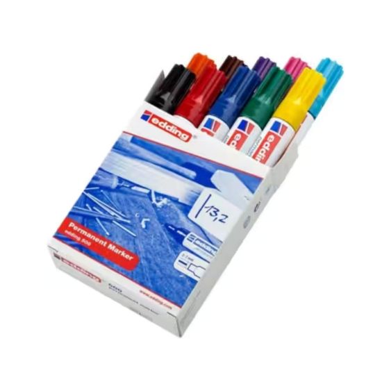 Permanente Marker Edding 500 Kleurenassortiment Navulbaar