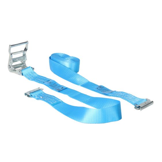 Spanband 50 mm 2 ton 4 meter Blauw met Sleufgatfitting