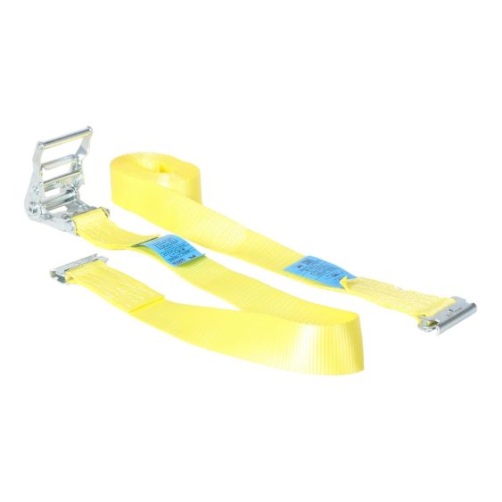 Spanband 50 mm 2 ton 7M Geel met Sleufgatfitting