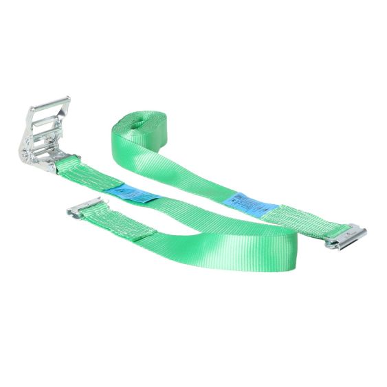 Spanband 50 mm 2 ton 6M Groen met Sleufgatfitting