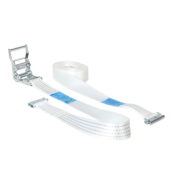 Spanband 50 mm 2 ton 5M Wit met Sleufgatfitting