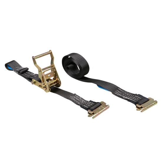 Spanband 35 mm 2 ton 8M Zwart met Sleufgatfitting